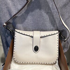Coach Page 27 With Rivets White B1881-31929 NWT